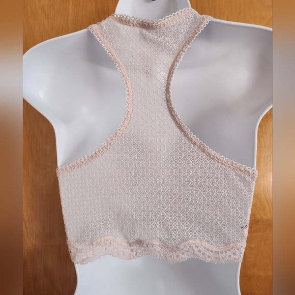 Victoria's Secret Dream Angels Lace Bralette Blush Wireless Mesh Lined Scalloped - Picture 5 of 8